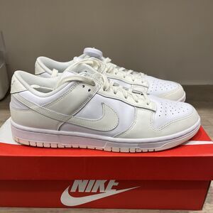 W Nike Dunk Low White/Sail-White 11.5